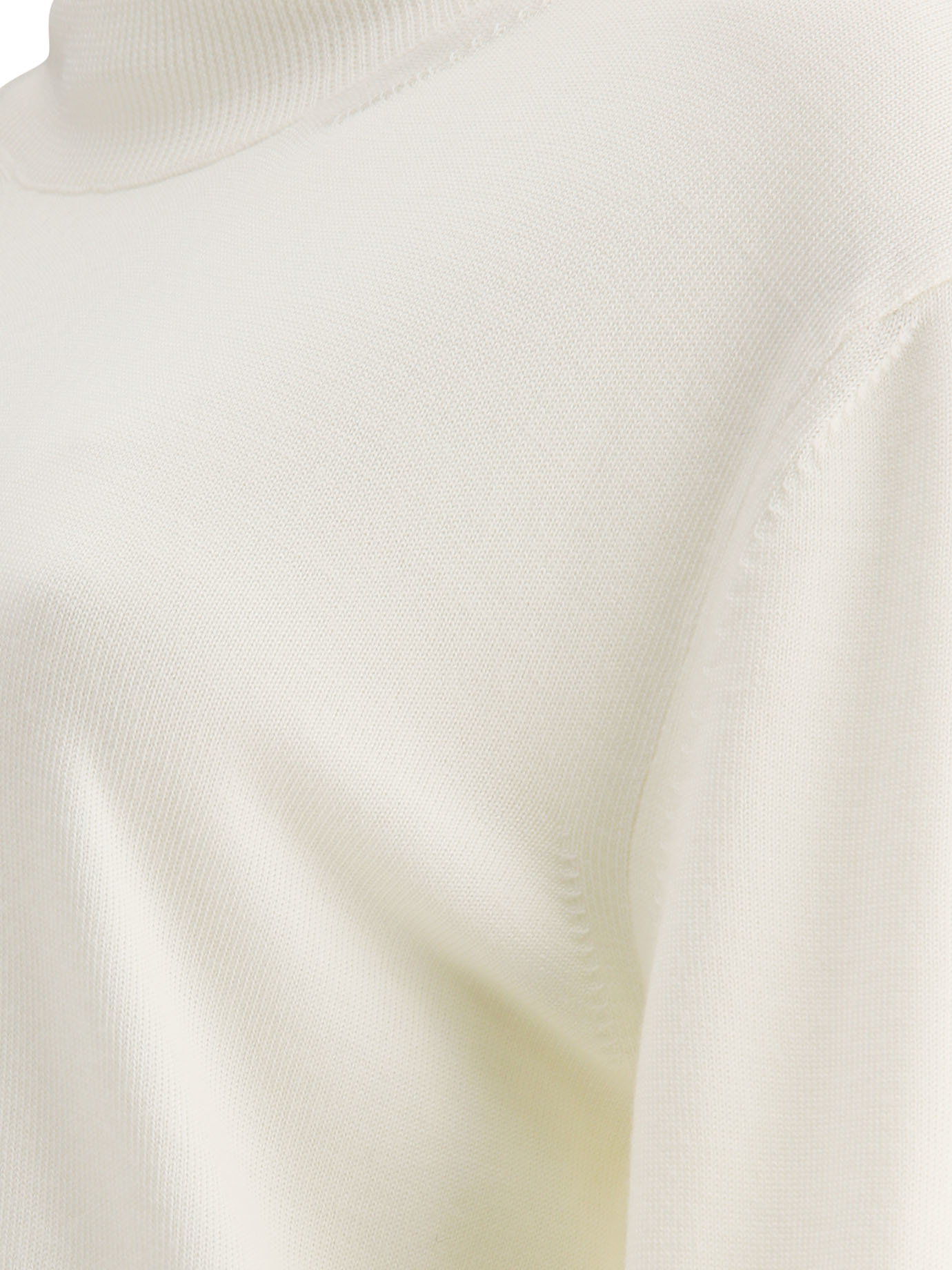 JIL SANDER White Lighweight turtleneck sweater